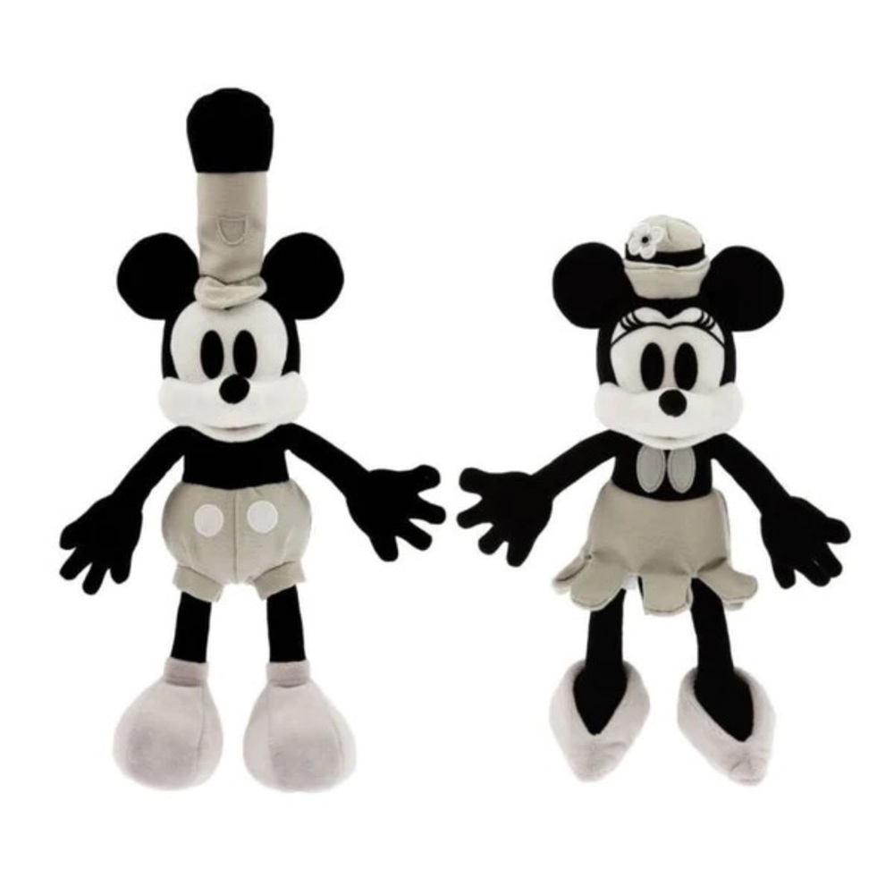 Mickey and Minnie Steamboat Willie Plush 100s Decade 20s Collection - Picture 1 of 8